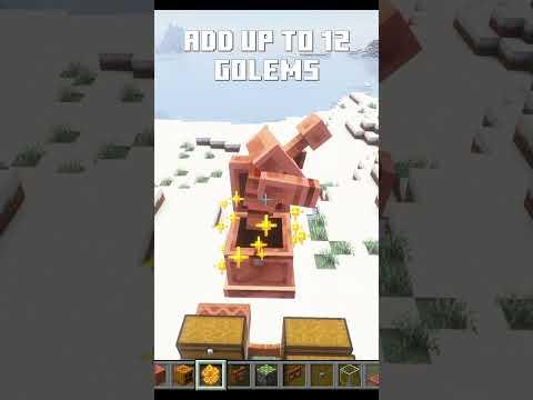 *NEW* Copper Golem setup for Java Edition! #copperage #minecraft #coppergolem