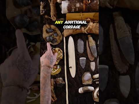 CORDAGE and SEWING  Resources In My Ice Age Backpack #survival #outdoors #iceage #primitiveskills