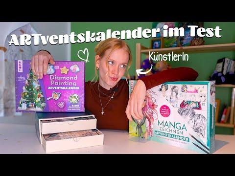 Manga, Kalligraphie & Diamant painting Adventskalender im test! // Künstlerin Testet