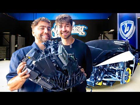 REBUILDING A WRECKED LAMBORGHINI HURACAN PART 3 (w/ @BennettMelt )