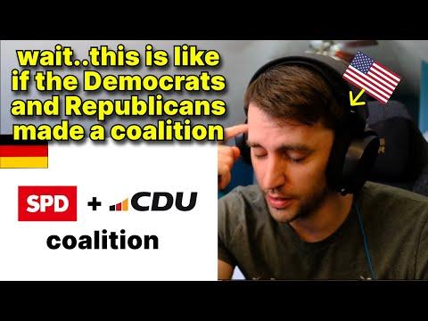 American reacts to COALITION TIME IN GERMANY