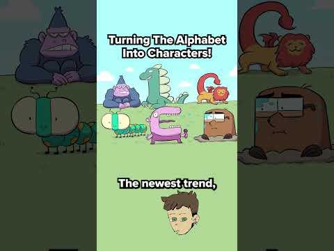 Artists Turn the Alphabet into Characters #drawing #art #alphabet #letters #character #F