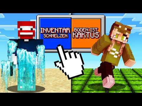 INVENTAR SCHMELZEN oder BODEN IST KAKTUS in Minecraft