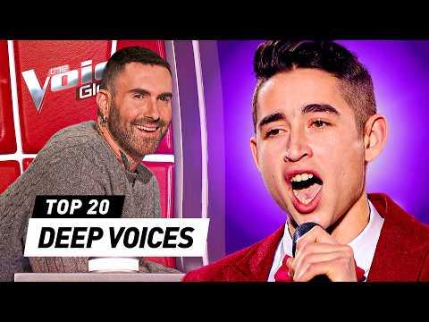 The Most UNEXPECTED LOW & DEEP Voices on The Voice!