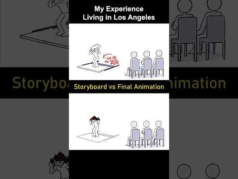 Storyboard vs Animation: Living in Los Angeles (shot 3)
