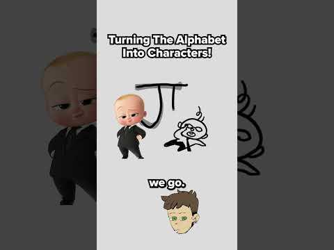 J is for "Just a little guy" #letters #alphabet #drawing #art #characters #J