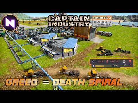 Greedy Terraforming ➡️ Forgetting Power, Health & Diesel... ☠️ | 07 | CAPTAIN OF INDUSTRY - Update 4