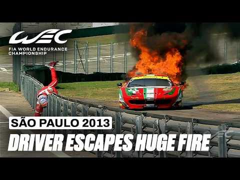 Ferrari ERUPTS into Flames in São Paulo 😱 | 6 Hours of São Paulo 2013 | FIA WEC