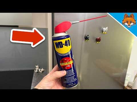 Sprühe WD-40 an den Kühlschrank und du wirst nicht glauben was passiert💥(GENIALER Trick)🤯