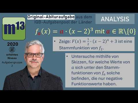 Abitur-Aufgabe: 2020 - ANALYSIS - OHimi - erhöhtes Niveau - Aufgabengruppe 2