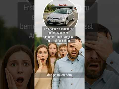 Erst nach 7 Kilometern auf der Autobahn bemerkt: Familie vergisst Auto auf Raststätte