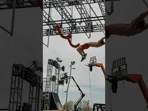 Bro Really Tried Ninja Warrior 😅 #shorts