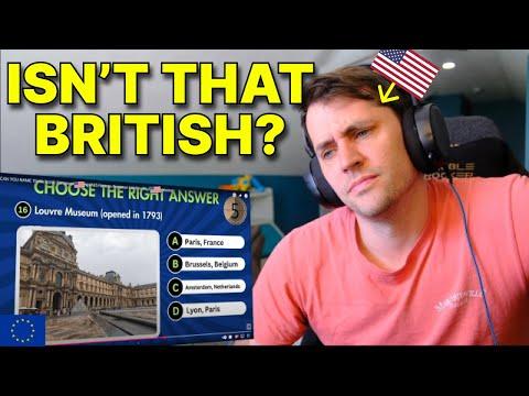American takes the European Landmark Quiz