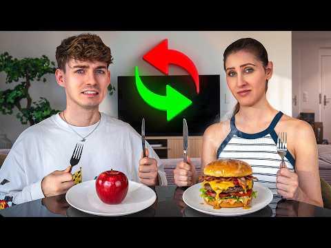 24 Stunden Essen Tauschen Mit GNU... 😳🤮