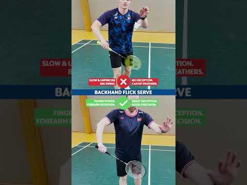 ❌ vs. ✅ Backhand Flick Serve