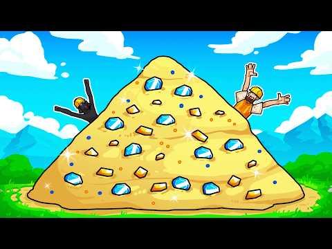 I turned a pile of sand into millions of gems!
