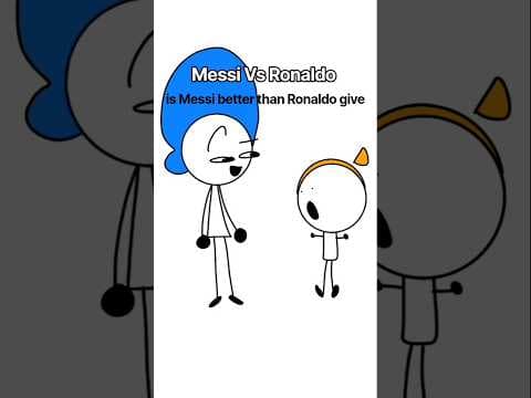 Messi vs Ronaldo 💀 (animation meme)