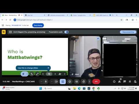 University of Maryland CMSC389E Guest Lecture - Mattbatwings