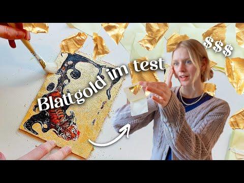 Überteuert oder Edel ?! // Künstlerin testet Blattgold zum ersten Mal