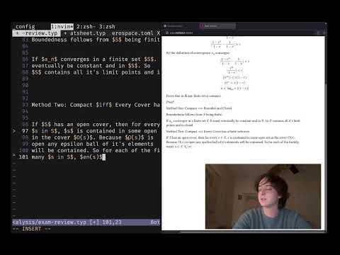 Studying for my Real Analysis midterm with Europeans