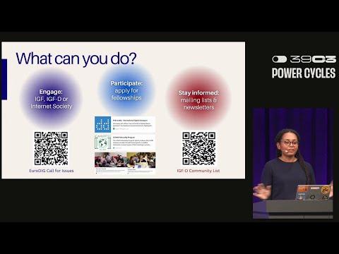 39C3 - Who runs the www? WSIS+20 and the future of Internet governance