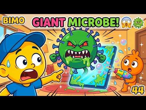 Cartoon BIMO | Giant Microbe Escapes the Tablet! 🦠😱 | Episode 44