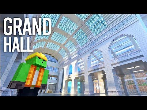 Building the Most BEAUTIFUL Grand Hall! - Let's Play Minecraft 687