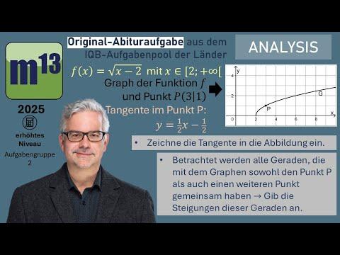 Abitur-Aufgabe: 2025 - ANALYSIS - OHimi - erhöhtes Niveau - Aufgabengruppe 2