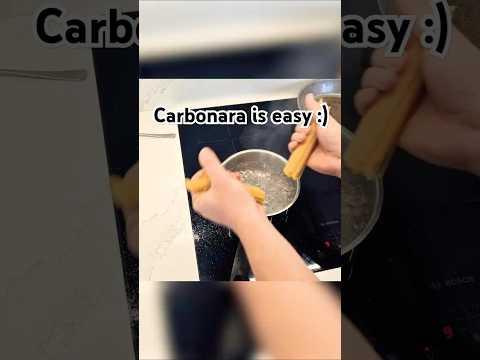 Pasta Carbonara is easy! 🍴☺️