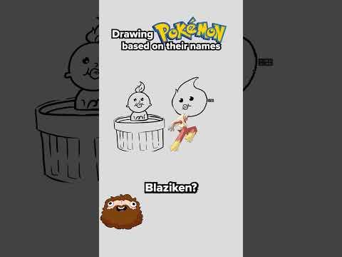 Artist draws Pokémon based only on their names  #pokemon #drawing #game #funny #art