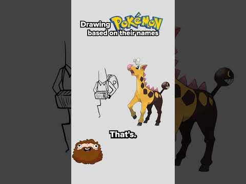Drawing Pokémon based only on their names  #pokemon #drawing #guessinggame #art #funny