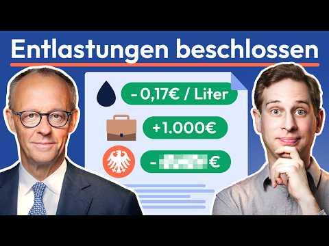 NEU! 1.000€ steuerfrei + 0,17€ Tankrabatt/Liter: Neues Entlastungspaket!