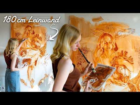 🧡 Ich male mich selbst in LEBENSGRÖßE! // 7 Sünden Geiz 🧡