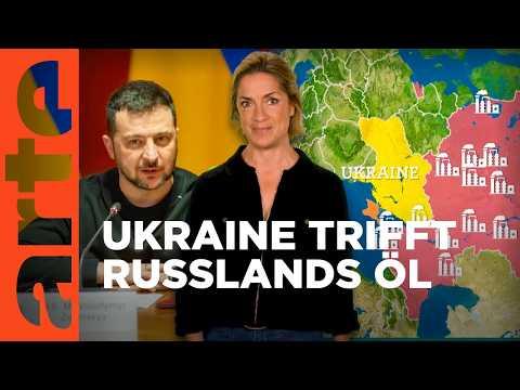 Russische Raffinerien im Visier der Ukraine | Mit offenen Karten - Im Fokus | ARTE