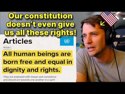 American reacts to the Universal Declaration of Human Rights