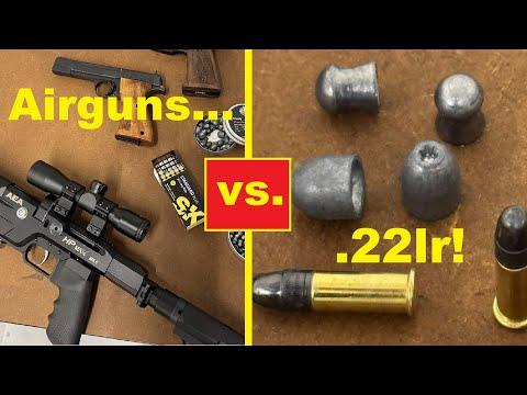 "Offene" Druckluftwaffen vs. .22lfB / Powerful Airguns vs. .22lr - Tested!