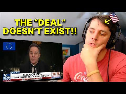 American reacts to Trumps "Deal" with Greenland is FAKE