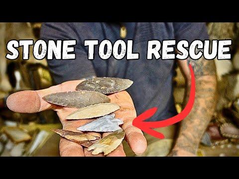 Stone Tool Rescue | Reshaping Broken Pieces Into New Tools #survival #flintknapping #stoneage #stone