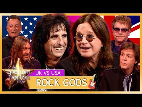 UK vs USA Rock Gods On The Graham Norton Show