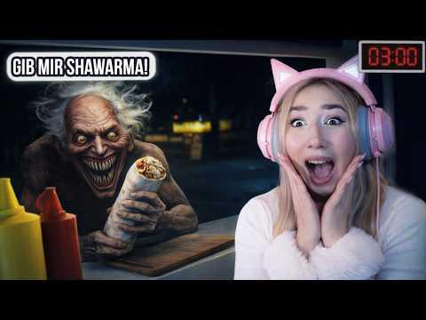 🔥😱 schlimmstes GAMEPLAY Roblox SHAWARMA KIOSK 3 Uhr NACHTS… Hacker, Geist & Polizei sind aufgetaucht