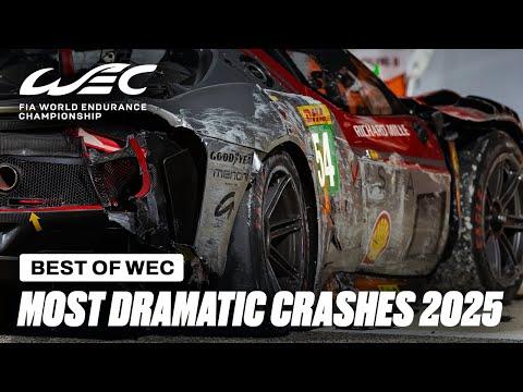 Most Dramatic Crashes & Spin Outs from the 2025 Season | FIA WEC