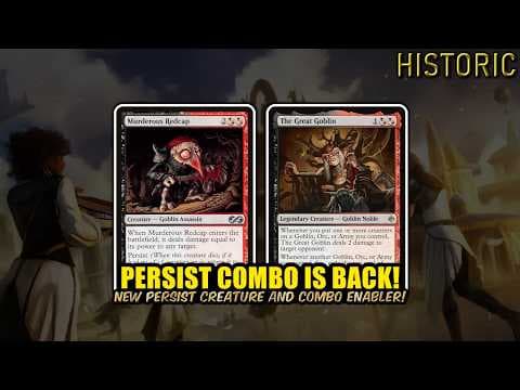 Who Doesn't Love Infinite Mana and Damage? New Goblins Persist Combo | Historic BO3 | MTG Arena