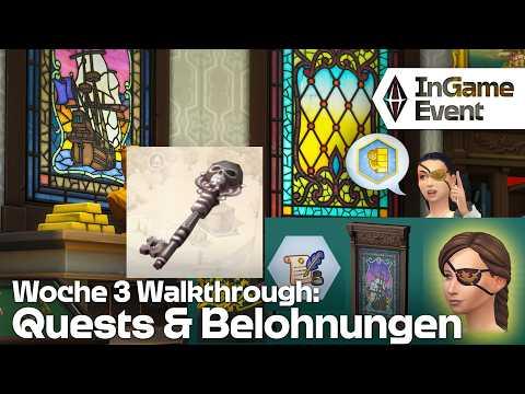 Woche 3/4 Event "Verschollenes Erbe" 🗝️ Walkthrough: Quests & Bonus-Objekte im Die Sims 4 Gameplay