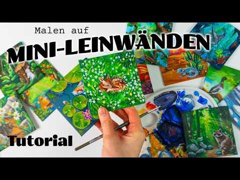 Ästhetische Acryl Welten Malen - Süß, Einfach & Magisch // Tutorial