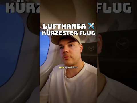 Lufthansa kürzester Flug (25 Minuten) #shorts