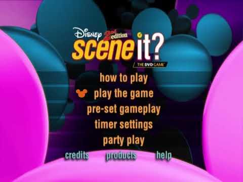 (Gameplay - 4574) Scene It? Disney 2nd Edition (DVD Menu - 630)