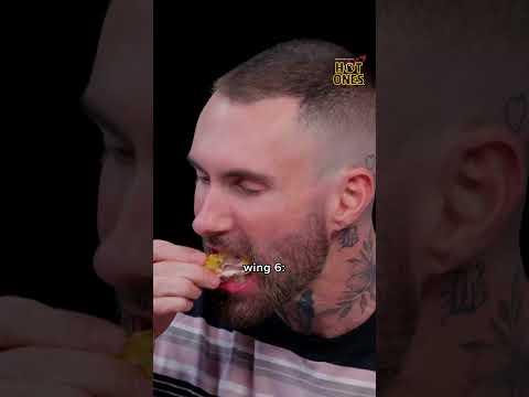 Adam Levine's reaction to every wing on Hot Ones 💀
