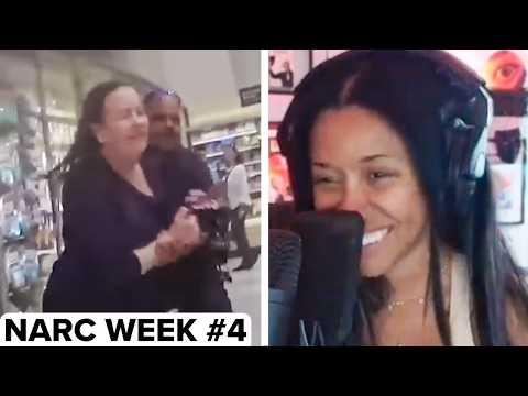 drunk grocery store Karen goes NUTS when slammed into GRAPES