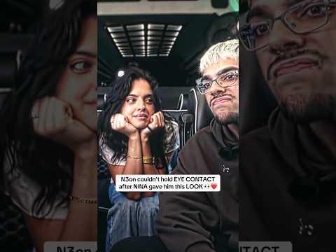 N3on couldn't hold EYE CONTACT after NINA gave him this LOOK 👀❤️