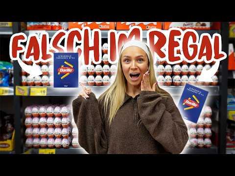 1 TAG nur Produkte die falsch im Regal sind ESSEN! 🍝😂 | CARAMELLA